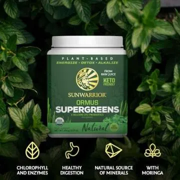 Sunwarrior Organic Ormus Supergreens Natural Nutrient Boost