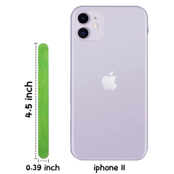 WISYOK 240 Pcs Colored Popsicle Sticks for Creative Crafts