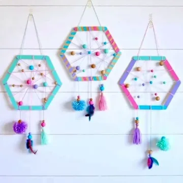 WISYOK 240 Pcs Colored Popsicle Sticks for Creative Crafts