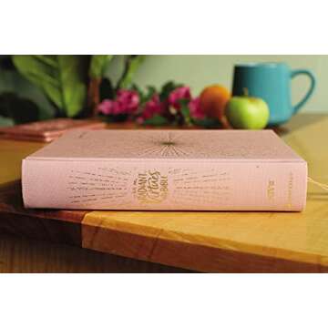 NIV, Radiant Virtues Bible: A Beautiful Word Collection, Cloth over Board, Pink, Red Letter, Comfort Print: Explore the virtues of faith, hope, and love
