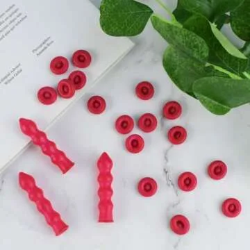 20 Pack Caulk Cap for Seal Caulking Tube Caulk Saver Caps for Sealing and Preserving Open Caulking Tubes Caulk Tube Sealer Caps Caulk Cap Covers Caulk Saving Cap Finishing Tool Caulk Tips Caps (Red)