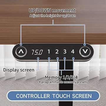 BilBil Electric Adjustable Stand Up Desk Frame for Work