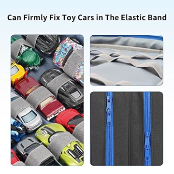 KISLANE 96 Toy Cars Storage Case for Kids Organizing