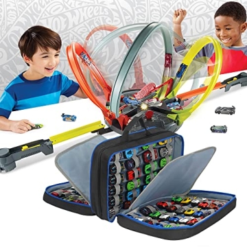 KISLANE 96 Toy Cars Storage Case for Kids Organizing