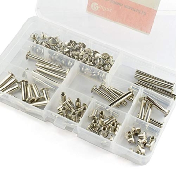 60 Sets Silver Chicago Screws Kit for DIY Crafts and Binding