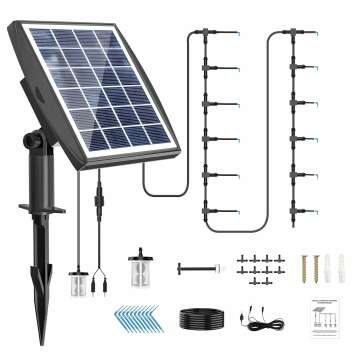 Solar Drip Irrigation Kit for 10 Pots and Easy Setup