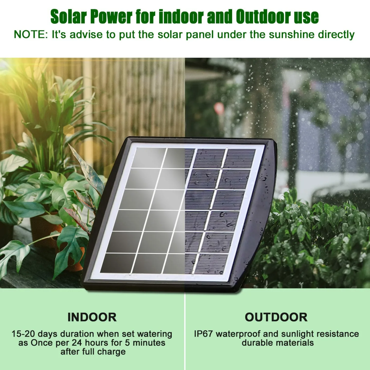 Solar Drip Irrigation Kit for 10 Pots and Easy Setup