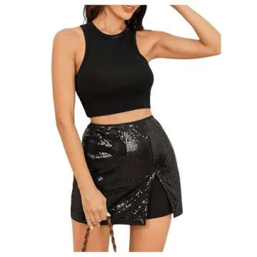 Stylish Glitter Skorts for Parties and Festivals