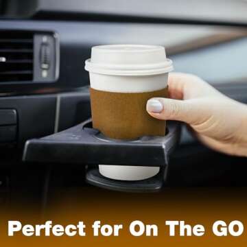 Ginkgo 100 Pack Leak-Proof 12 oz Coffee Cups with Lids
