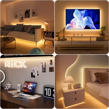 PAUTIX COB LED Strip Light 6.56ft USB Dimmable Warm Light