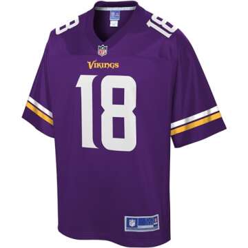 NFL PRO LINE Men's Justin Jefferson Purple Minnesota Vikings Team Player Jersey