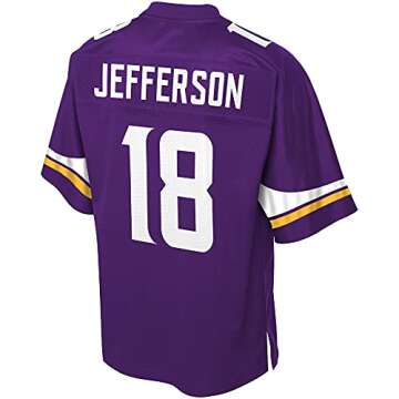 NFL PRO LINE Men's Justin Jefferson Purple Minnesota Vikings Team Player Jersey
