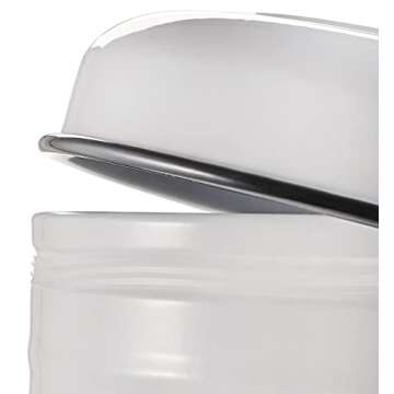 Yesland Vintage Farmhouse Cookies Jars with Lid, White Cute Cookie Container & Tins, Kitchen Food Storage Holder for Storage Cookies, Biscuits, Flour, Sugar, Coffee & Tea for Housewarming (5 L)