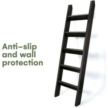 5ft Blanket Ladder - Rustic Wood Decor for Your Home