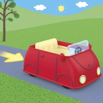 Peppa Pig Vehicle Playset for Kids - Helicopter, Camper, Car