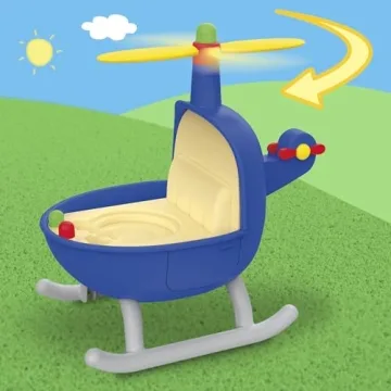 Peppa Pig Vehicle Playset for Kids - Helicopter, Camper, Car