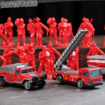 Exciting LovesTown 50PCS Fire Truck Toy Set for Kids