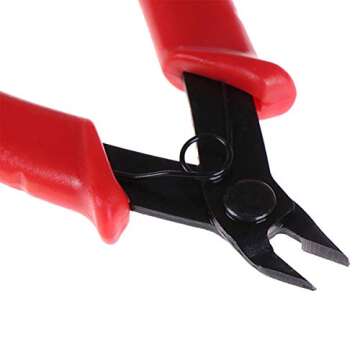 Flush Cutter, Wire Cutters, BS-8109 Soft Wire Cutter Pliers Precision Micro Cutter Anti-Slip Flush C...