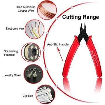 BS-8109 Soft Wire Cutter - Precision Flush Cutter for Crafts