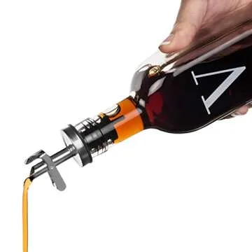 GREENOLIVE Olive Oil and Vinegar Dispenser Set - Stylish & Practical