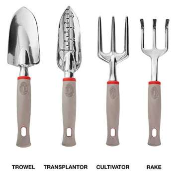 NEIKO 61090A 8 Pc Garden Tool Set, Heavy Duty Gardening Tool Set for Home Garden Planting, Includes ...