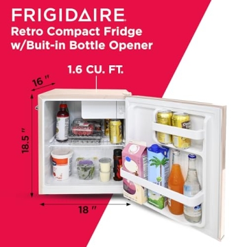 Frigidaire Retro Mini Fridge 1.6 cu ft Stylish & Functional