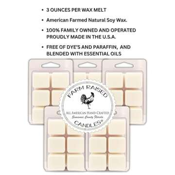 Harvest Spice Wax Melts, 16 oz (5-Pack, 3 oz Each) - Made in The USA - Pumpkin Spice, Fall Scents, S...