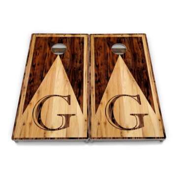 Cornhole Solutions Wedding Letter Design - Tournament Grade Cornhole Set