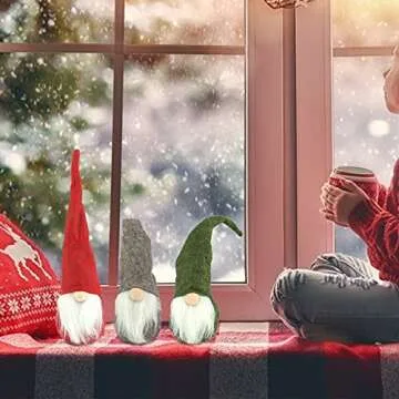 FUTUREPLUSX Christmas Gnomes Plush Decor Set
