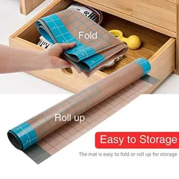 36x24 inch XXL Silicone Baking Mat Extra Large Pastry Fondant Dough Mat Non Stick, Full Stick To Countertop Surface Liner For Rolling Kneading Pie Crust Pizza Cake Bread Cookie Bake Scone Tool