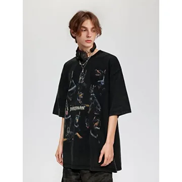 Aelfric Eden Oversized Doberman Graphic Tee – Style & Comfort