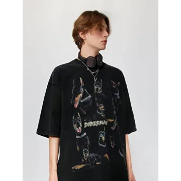 Aelfric Eden Oversized Doberman Graphic Tee – Style & Comfort