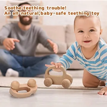 Safe Wooden Toy Cars for Babies & Toddlers