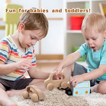 Safe Wooden Toy Cars for Babies & Toddlers