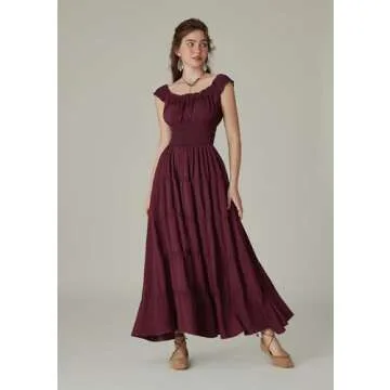 Scarlet Darkness Flowy Dress for Women 2024