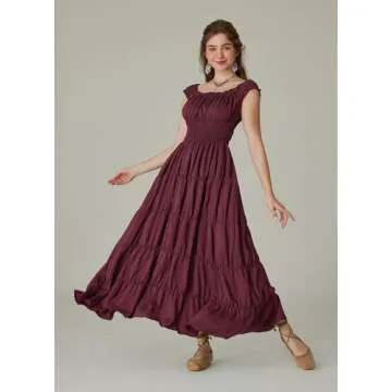 Scarlet Darkness Flowy Dress for Women 2024