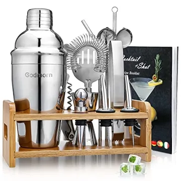 Godmorn 15-Piece Cocktail Shaker Set for Mixology Enthusiasts