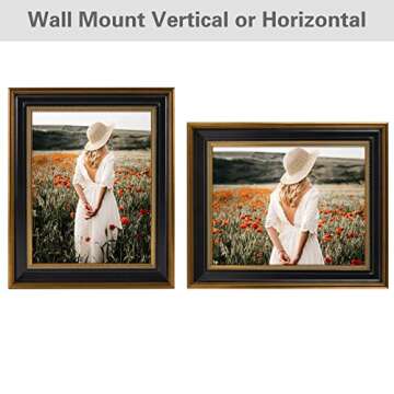 Space Art Deco 11x14 Picture Frame with Real Glass