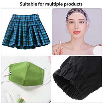 White Elastic for Sewing Knit Elastic Band (1/2 Inch x 11 Yards)