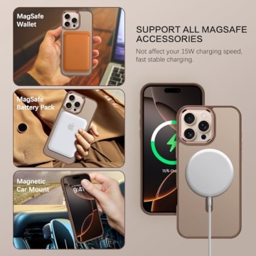 BENTOBEN iPhone 16 Pro Case Compatible with MagSafe