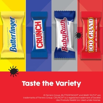 Halloween Fun Size Assorted Candy Bars - 80 Count