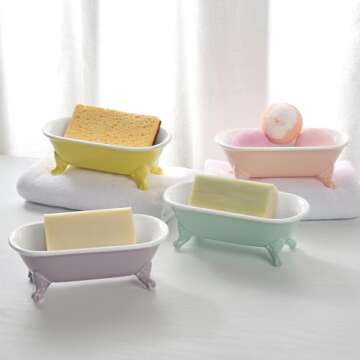 Charming NEWHENGS Clawfoot Soap Dish for Your Home
