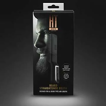Hot Tools Men's Beard Straightener Brush for Perfect Grooming