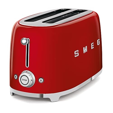 Smeg 50's Style Retro Toaster with 2 Extra Wide Slots and 6 Presets