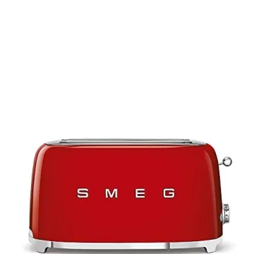 Smeg Retro Toaster 4 Slice 6 Browning Levels Red
