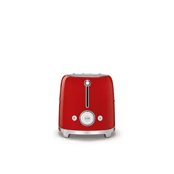 Smeg Retro Toaster 4 Slice 6 Browning Levels Red