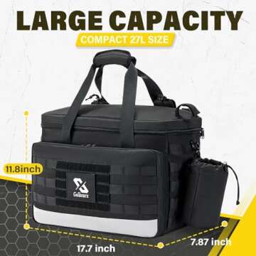 Golkcurx Patrol Bag Law Enforcement, Police Gear Bag, Car Organizer for Vehicle Passenger Seat with ...