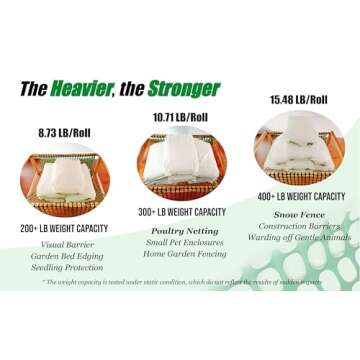 PotatoLife Plastic Mesh Fence Safety Fence, 4'x100' Roll with 100 Zip Ties, Resuable Temporary Netti...