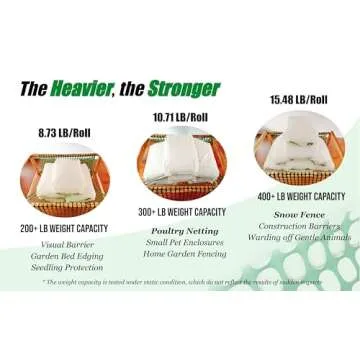 PotatoLife Plastic Mesh Fence Safety Fence, 4'x100' Roll with 100 Zip Ties, Resuable Temporary Netti...