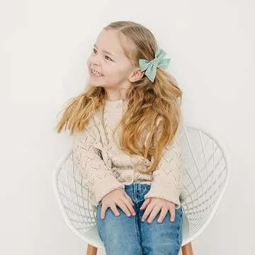 Prohouse 40 PCS Baby Girl Hair Clips, Alligator Hair Bows for Toddlers & Kids, Baby Hair Accessories